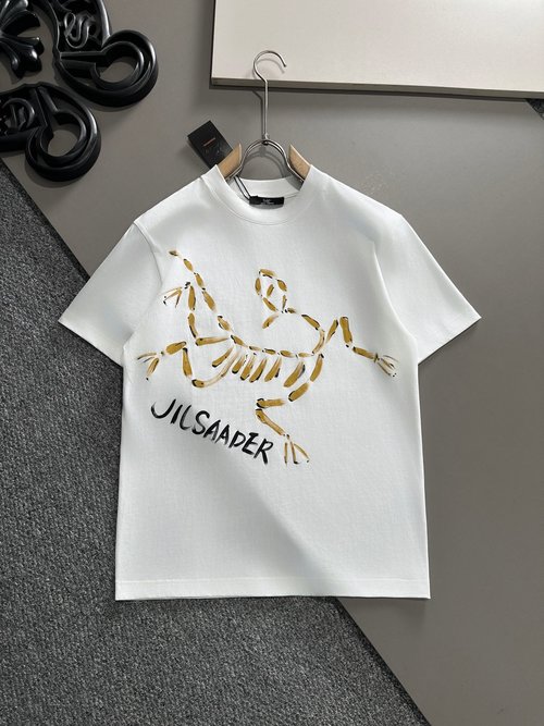 ArcTeryx Cotton Round Neck T-Shirt with Hand-Painted Graffiti