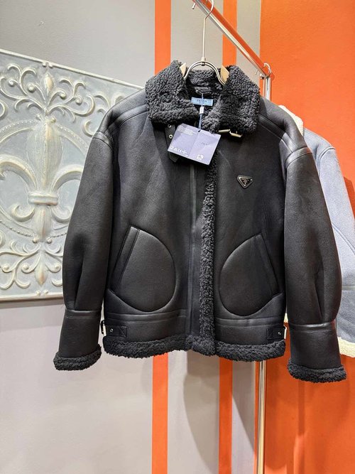 Prada Fur-lined Jacket with Vintage Charm