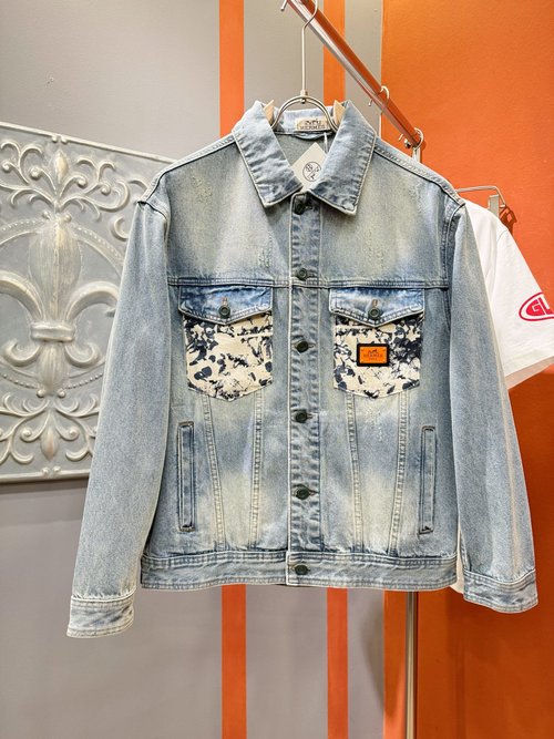 Hermes High-Quality Denim Jacket with Sturdy Structure