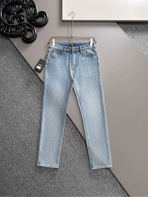 Fendi Skinny Jeans with Perfect Wash and Logo