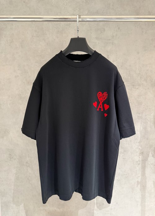 Ami 3D Planting Embroidered T-shirt