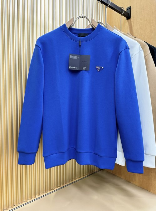 Prada Classic Logo Long-Sleeved Sweatshirt