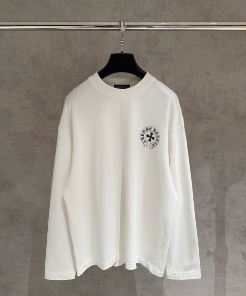 Chrome Hearts Heavyweight Washed Long Sleeve T-Shirt in 3 Colors