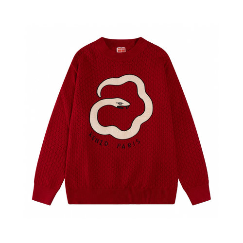 Kenzo High-Quality Italian-Imported Rose Red Sweater