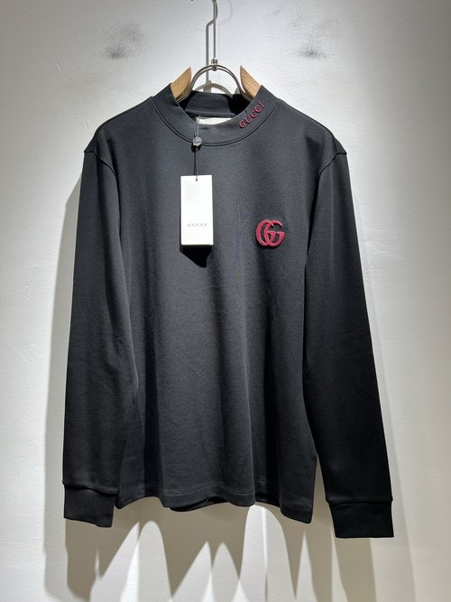 Gucci Cotton Round-Neck Long-Sleeve Base T-Shirt