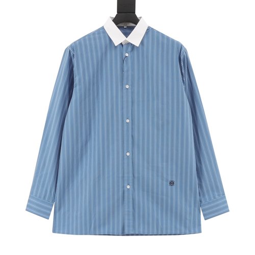 Loewe Striped Collared Long-Sleeve Shirt
