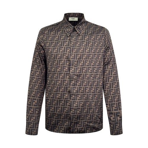 Dior Lycra Tencel Shirt with FF Print and Elegant Design