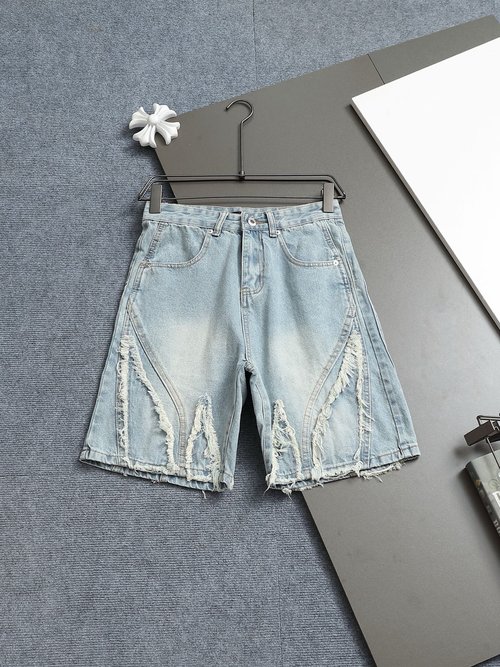 Balenciaga Heavy Crafted Denim Shorts with Trendy Design