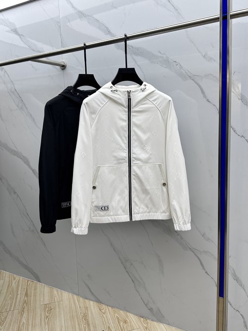 Dior Comfortable Dior Hoodie Jacket with Letter Embroidery