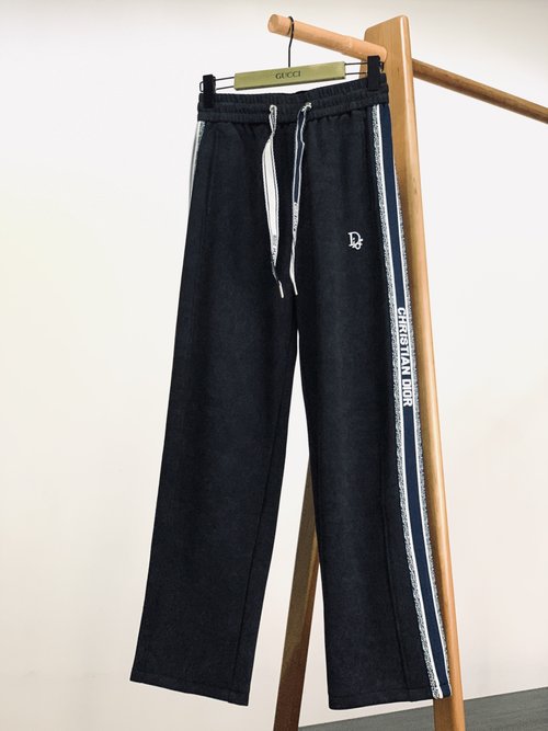 Dior Webbing Drawstring Casual Pants