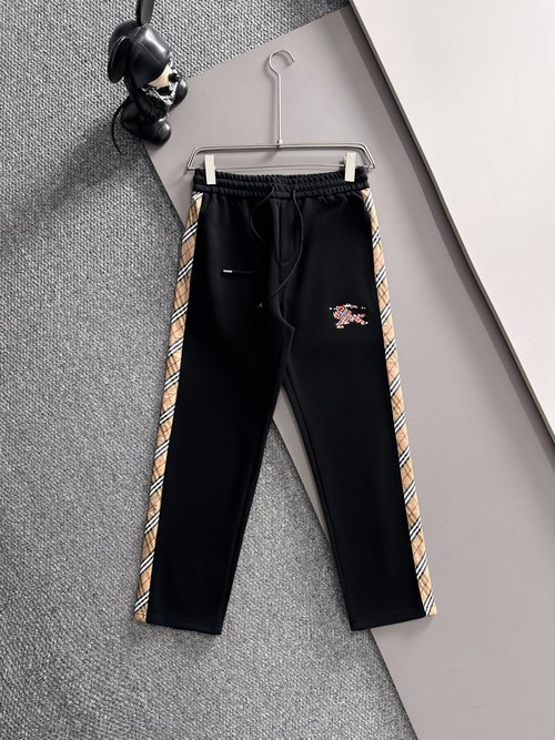 Burberry Classic Embroidered Logo Casual Pants
