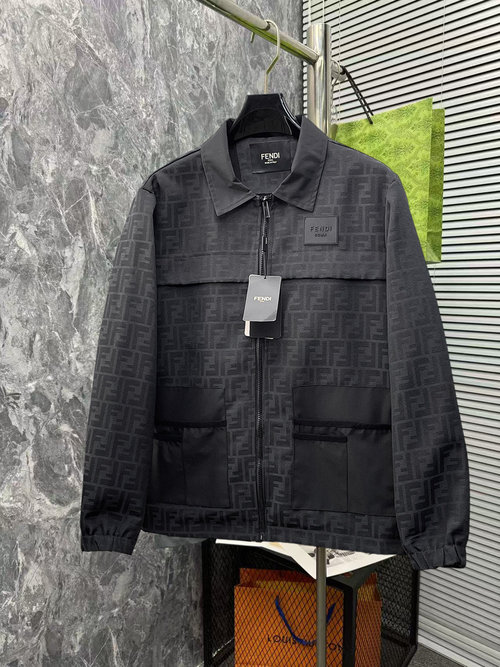 Fendi Premium Jacket with Custom Fabric and Nice Cut