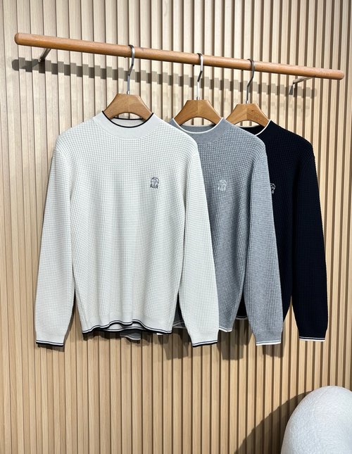 Brunello Cucinelli Fashionable Knitted Sweater with Warmth Function