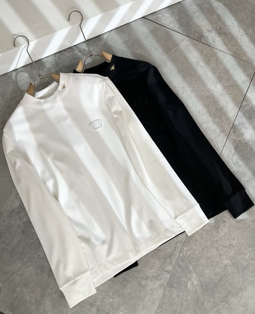 Dior Long Sleeve Base Layer with Embroidered Brand Logo