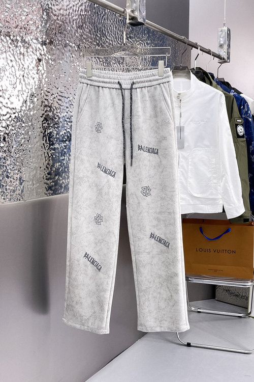 Balenciaga New Casual Pants with Logo, High Comfort