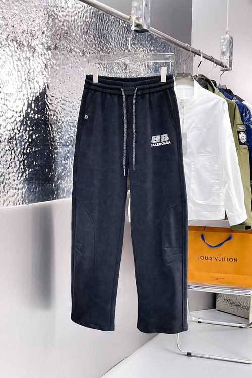 Balenciaga Casual Pants with Logo, High Comfort
