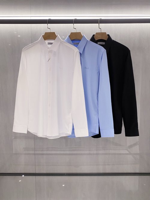Loewe Business Casual Long-Sleeved Shirt with Brand Logo