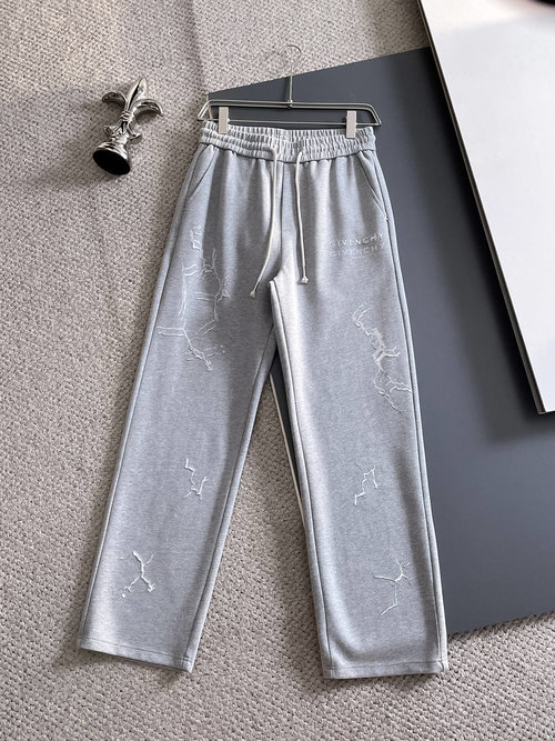 Givenchy High - end Logoed Casual Pants with Custom Fabric
