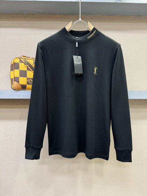 Yves Saint Laurent Long-Sleeved T-Shirt with Classic Logo
