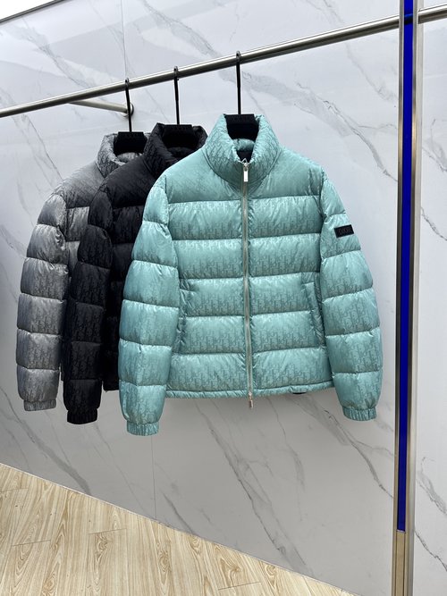 Louis Vuitton Luxury 3D Jacquard Down Jacket with 90% White Goose Down