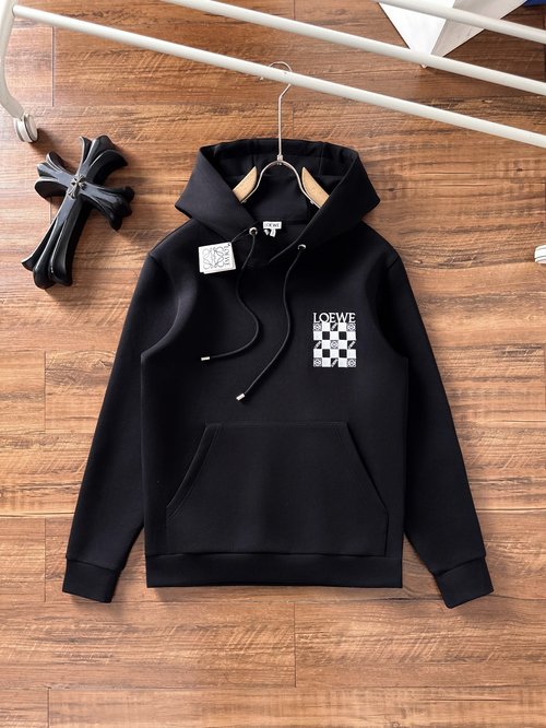 Loewe Stylish Unisex Hoodie with Logo in Premium Cotton