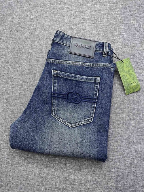 Gucci Classic Denim Jeans with Excellent Fit