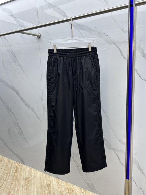 Dior Loose Wide-leg Pants with Embroidered Logo