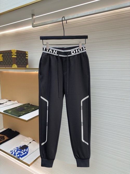 Dior Classic Logo Casual Pants with Good Comfort