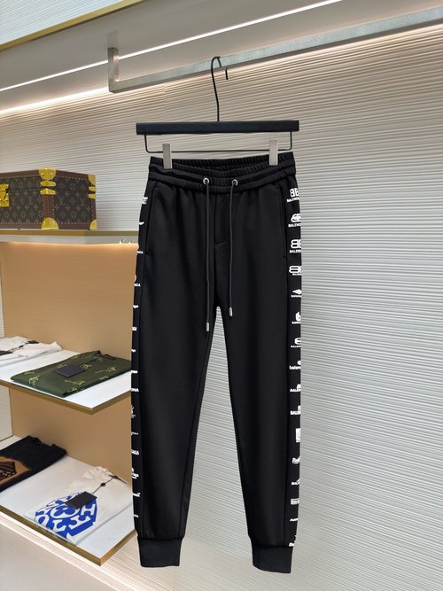 Balenciaga Classic Logo Casual Pants with Good Comfort