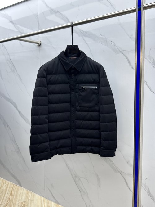 Zegna Stylish Down Jacket with Collar