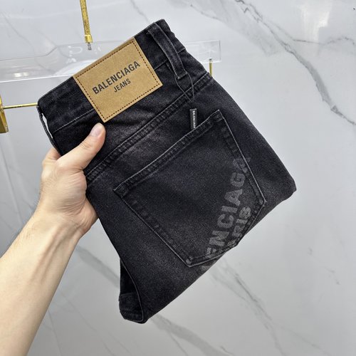 Balenciaga Premium Customized Straight Wide-leg Jeans