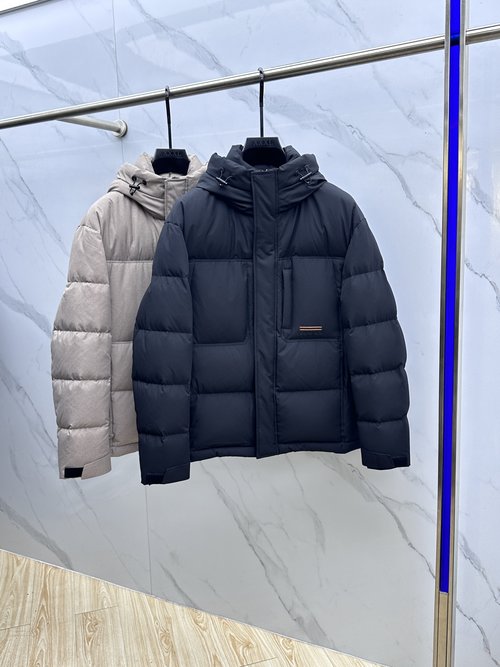 Zegna Top-Quality 90% White Duck Down Unisex Jacket