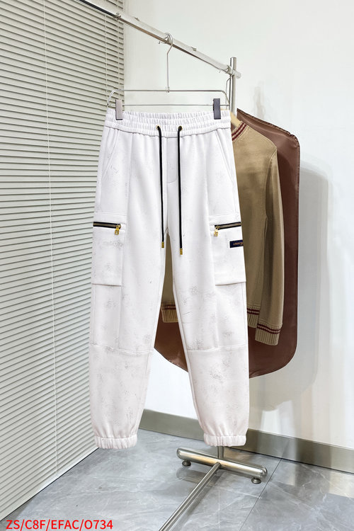 Louis Vuitton New Casual Pants with a Classic Logo and High Comfort