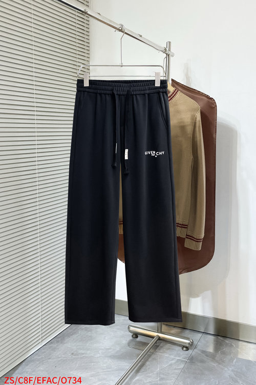 Givenchy New Casual Pants with a Classic Logo and High Comfort