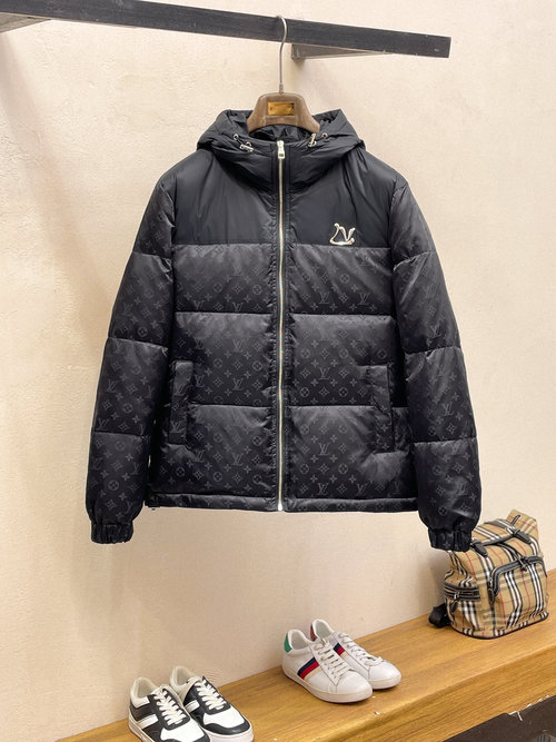 Louis Vuitton 90% Down-filled Jacket with Logo and Colorful Design