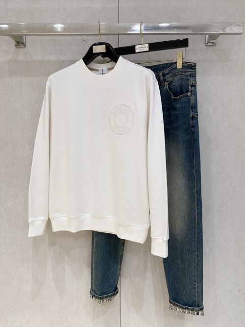 Burberry Top - quality Crew - neck Sweatshirt Made from Imported Fabric