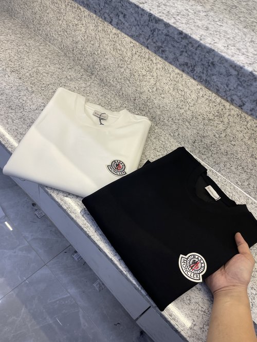 Moncler Air Layered Round Neck Cotton T-shirt, Comfortable