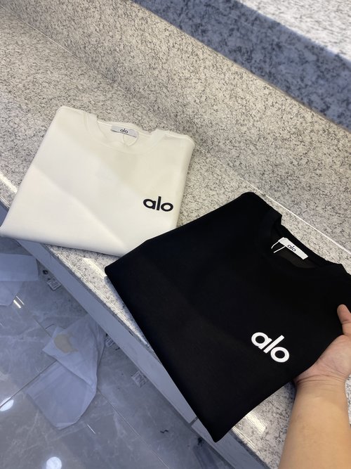 Alo Air Layered Round Neck Cotton T-shirt, Comfortable