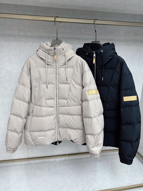 Louis Vuitton Embossed Monogram Puffer Jacket with Warmth