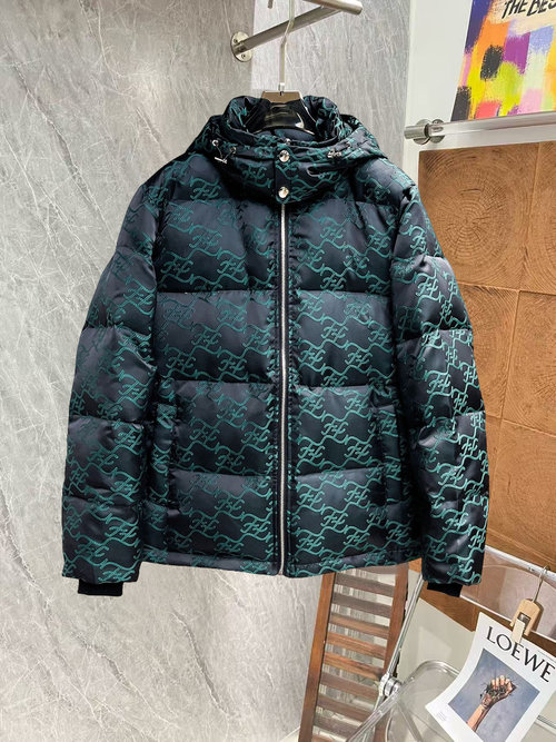 Fendi Premium 90-Down Jacket with Logo & Color Design