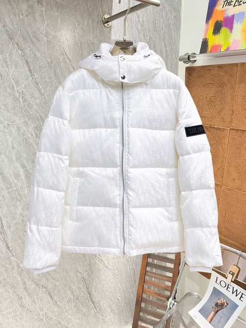 Dior Premium Down Jacket with 90% Down and Logo