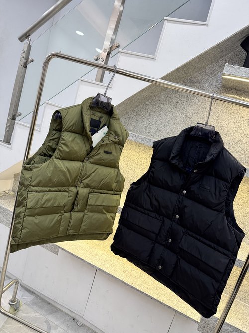 Dior New Shiny Down Vest and Coat with Custom Details