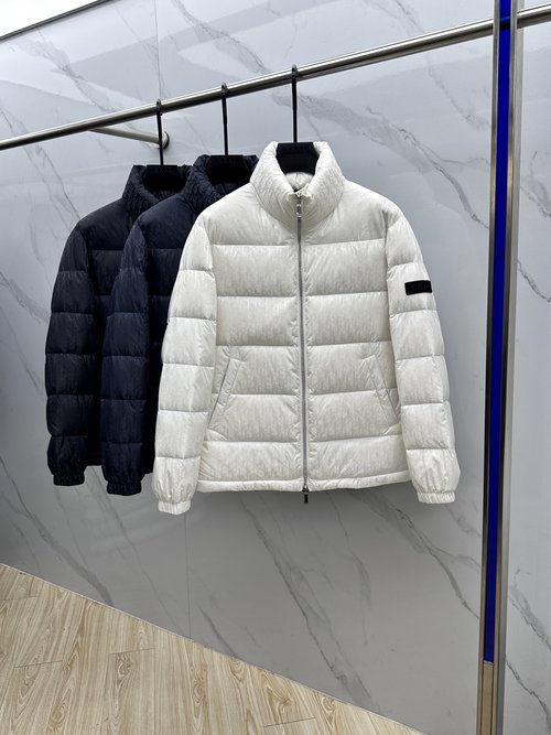 Louis Vuitton High-Tech Logo Jacquard Down Jacket
