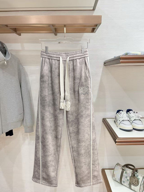 Loewe Casual Pants with Logo, Made of Custom Fabric