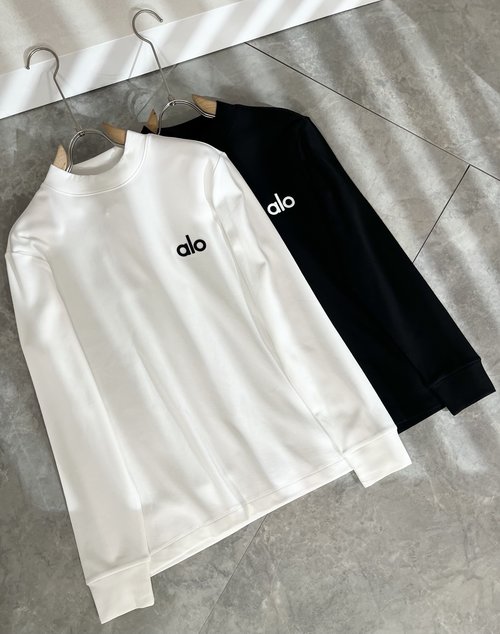 Alo Fashionable Solid Color Cotton Long-sleeved Undershirt