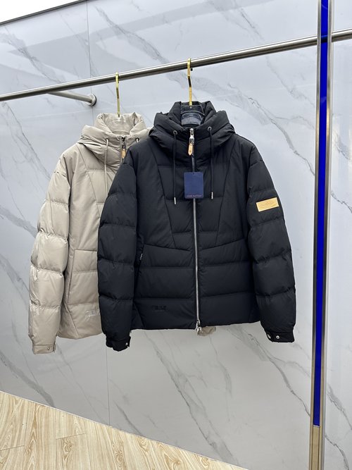 Louis Vuitton Fashionable Casual Down Jacket with Jacquard Fabric