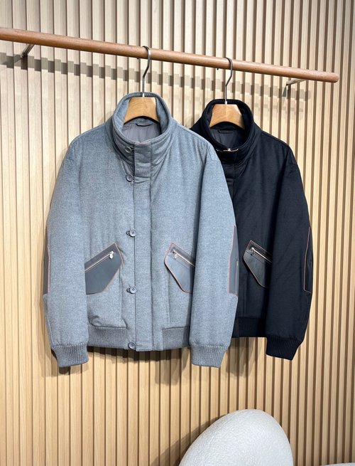 Hermes Sheepskin Down Jacket with Stylish Details