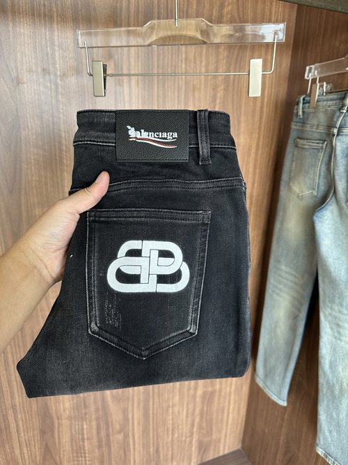 Fendi Soft Jeans with Luxury Leather Waist Tag