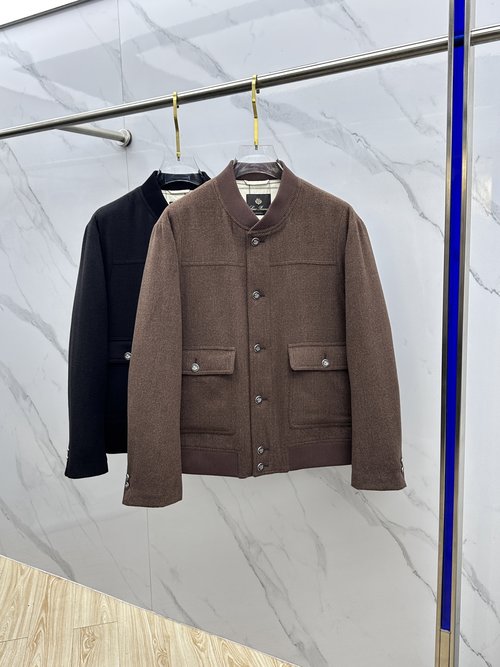 Loro Piana Stylish Down Jacket Featuring Structural Design