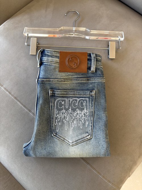 Fendi Soft Jeans with Luxury Cowhide Waist Tag